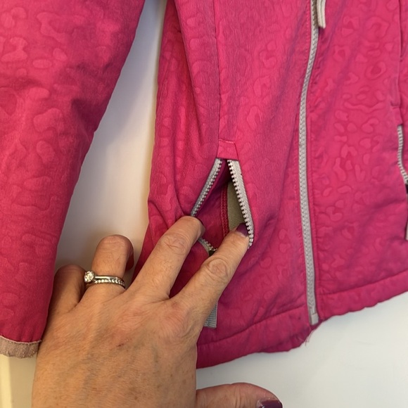 Ultimate Soft Shell Jacket - Pink - Girls Size 4 - Sam’s Club- cheetah pattern - Picture 2 of 10